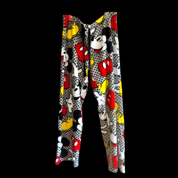 DISNEY Mickey Mouse Lounge Pants with real adjustable ribbon ties - Picture 1 of 6